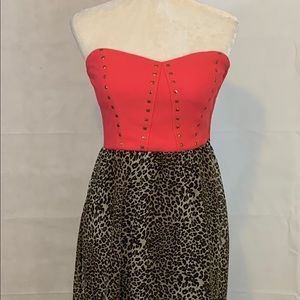 Emerald Sundae Pink Top Animal Print Bottom